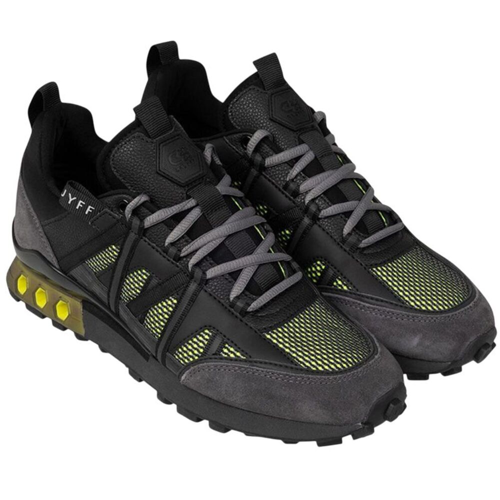 Cruyff Mens Fearia Futura Suede Sneakers / Yellow/Black